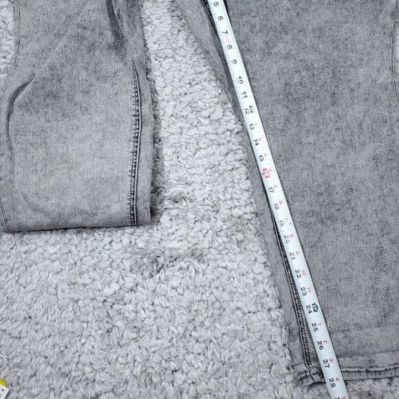 Jen7 Slim Boyfriend Jeans Size 24 Gray Stretch Denim Stone Wash - Picture 8 of 11